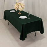 60x102inch Hunter Emerald Green Seamless Lamour Satin Rectangle Tablecloth