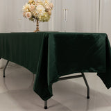 60x102inch Hunter Emerald Green Seamless Lamour Satin Rectangle Tablecloth