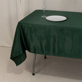 60x102inch Hunter Emerald Green Seamless Lamour Satin Rectangle Tablecloth