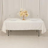 60x102inch Ivory Seamless Lamour Satin Rectangle Tablecloth