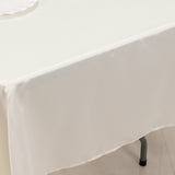 60x102inch Ivory Seamless Lamour Satin Rectangle Tablecloth