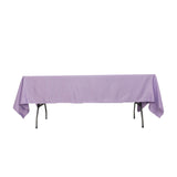 60x102inch Lavender Lilac Seamless Lamour Satin Rectangle Tablecloth