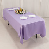 60x102inch Lavender Lilac Seamless Lamour Satin Rectangle Tablecloth