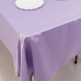 60x102inch Lavender Lilac Seamless Lamour Satin Rectangle Tablecloth