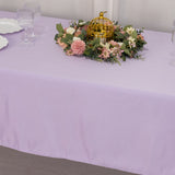 60x102inch Lavender Lilac Seamless Lamour Satin Rectangle Tablecloth