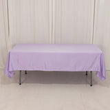 60x102inch Lavender Lilac Seamless Lamour Satin Rectangle Tablecloth