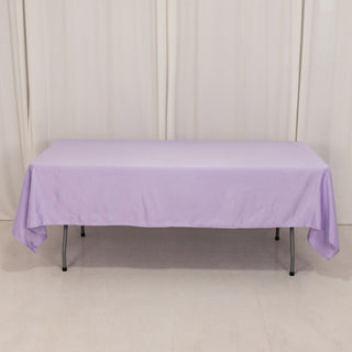 <h3 style="margin-left:0px;"><strong>Sophisticated Lavender Lilac Seamless Lamour Satin Rectangular Tablecloth</strong>