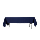 60x102inch Navy Blue Seamless Lamour Satin Rectangle Tablecloth