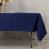 60x102inch Navy Blue Seamless Lamour Satin Rectangle Tablecloth