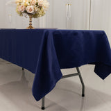 60x102inch Navy Blue Seamless Lamour Satin Rectangle Tablecloth