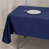 60x102inch Navy Blue Seamless Lamour Satin Rectangle Tablecloth