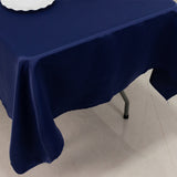 60x102inch Navy Blue Seamless Lamour Satin Rectangle Tablecloth