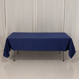 60x102inch Navy Blue Seamless Lamour Satin Rectangle Tablecloth