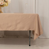 60x102inch Nude Seamless Lamour Satin Rectangle Tablecloth