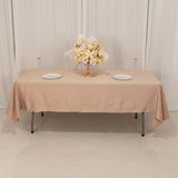 60x102inch Nude Seamless Lamour Satin Rectangle Tablecloth