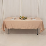 60x102inch Nude Seamless Lamour Satin Rectangle Tablecloth