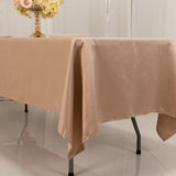 60x102inch Nude Seamless Lamour Satin Rectangle Tablecloth