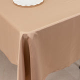 60x102inch Nude Seamless Lamour Satin Rectangle Tablecloth