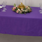 60x102inch Purple Seamless Lamour Satin Rectangle Tablecloth