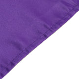 60x102inch Purple Seamless Lamour Satin Rectangle Tablecloth