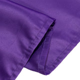 60x102inch Purple Seamless Lamour Satin Rectangle Tablecloth