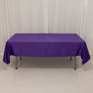 <h3 style="margin-left:0px;"><strong>Sophisticated Purple Seamless Lamour Satin Rectangular Tablecloth</strong>