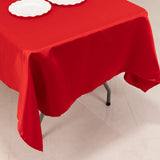 60x102inch red Seamless Lamour Satin Rectangle Tablecloth