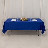 60x102inch royal blue Seamless Lamour Satin Rectangle Tablecloth