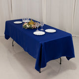 60x102inch royal blue Seamless Lamour Satin Rectangle Tablecloth