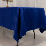 60x102inch royal blue Seamless Lamour Satin Rectangle Tablecloth