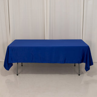 <h3 style="margin-left:0px;"><strong>Sophisticated Royal Blue Seamless Lamour Satin Rectangular Tablecloth</strong>