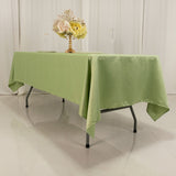 60x102inch Sage Green Seamless Lamour Satin Rectangle Tablecloth