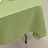 60x102inch Sage Green Seamless Lamour Satin Rectangle Tablecloth