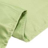 60x102inch Sage Green Seamless Lamour Satin Rectangle Tablecloth