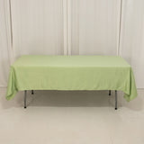 60x102inch Sage Green Seamless Lamour Satin Rectangle Tablecloth