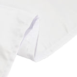 60x102inch white Seamless Lamour Satin Rectangle Tablecloth