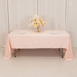 60x126inch Blush Seamless Lamour Satin Rectangle Tablecloth