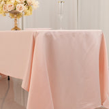 60x126inch Blush Seamless Lamour Satin Rectangle Tablecloth