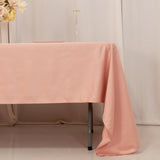 60x126inch dusty rose Seamless Lamour Satin Rectangle Tablecloth