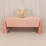 60x126inch dusty rose Seamless Lamour Satin Rectangle Tablecloth