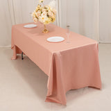 60x126inch dusty rose Seamless Lamour Satin Rectangle Tablecloth