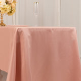 60x126inch dusty rose Seamless Lamour Satin Rectangle Tablecloth