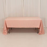 60x126inch dusty rose Seamless Lamour Satin Rectangle Tablecloth