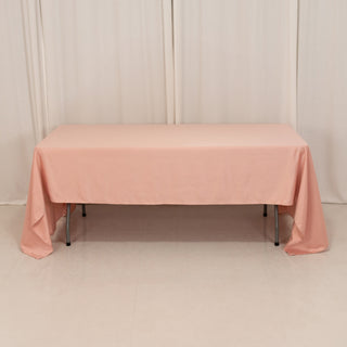 <h3 style="margin-left:0px;"><strong>Seamless Dusty Rose Lamour Satin Rectangle Tablecloth</strong>