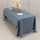 60x126inch Dusty Blue Seamless Lamour Satin Rectangle Tablecloth