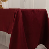 60x126inch Burgundy Seamless Lamour Satin Rectangle Tablecloth