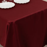 60x126inch Burgundy Seamless Lamour Satin Rectangle Tablecloth