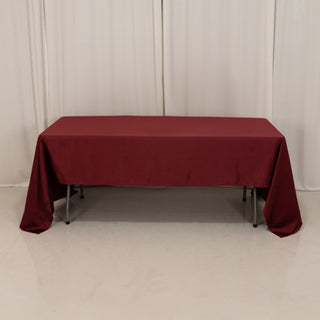 <h3 style="margin-left:0px;"><strong>Seamless Burgundy Lamour Satin Rectangle Tablecloth</strong>