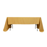 60x126inch Champagne Seamless Lamour Satin Rectangle Tablecloth