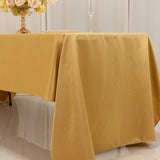 60x126inch Champagne Seamless Lamour Satin Rectangle Tablecloth